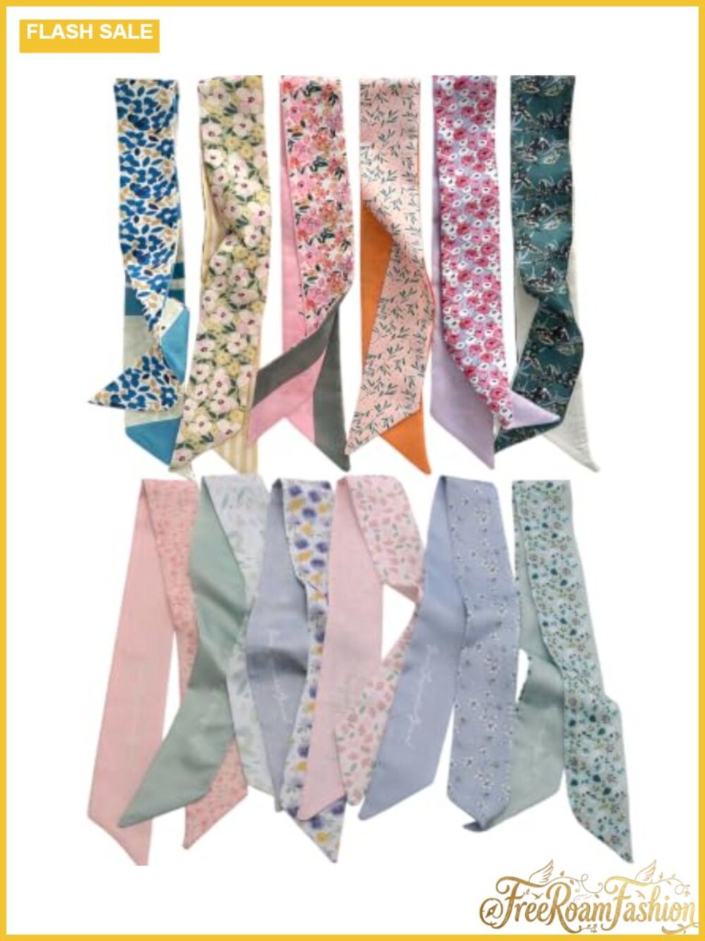 12 Pack Polyester Fashion Scarves Set for Women